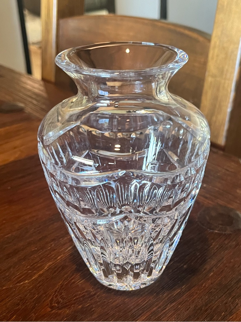 Waterford Crystal "POMPEII" Collection 6" Flower Vase Signed